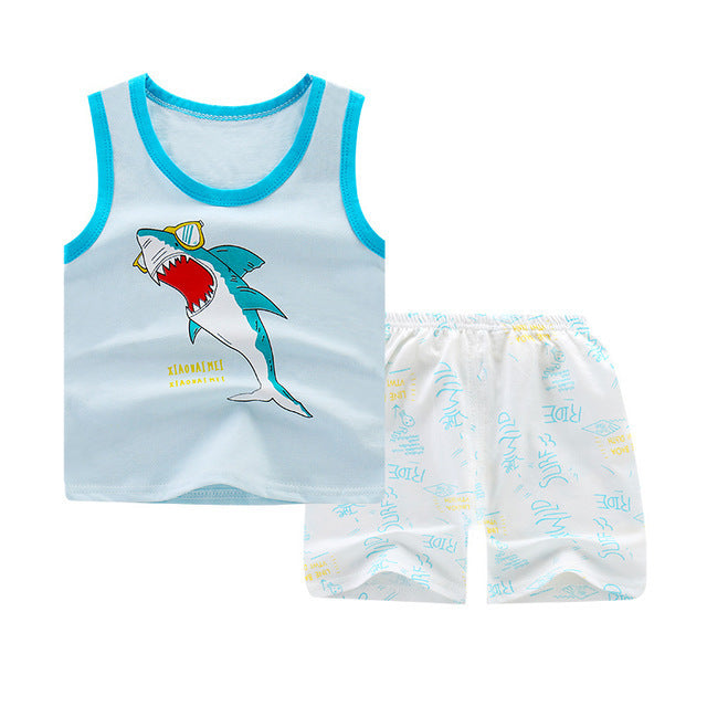Children's cotton sleeveless vest