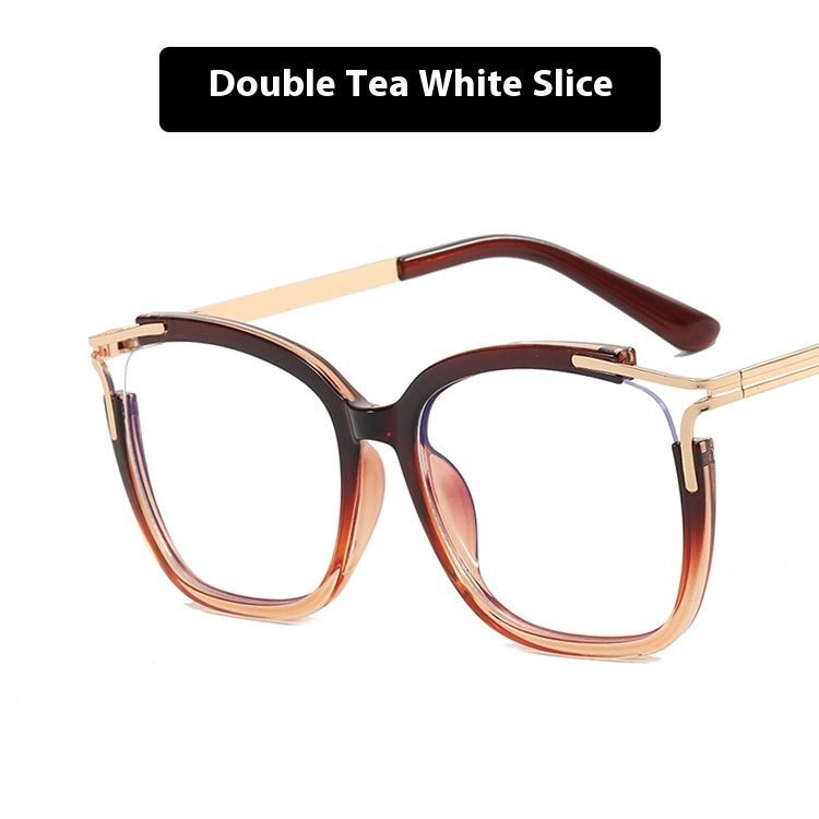 Square Cat Eye Hollow Glasses Frame