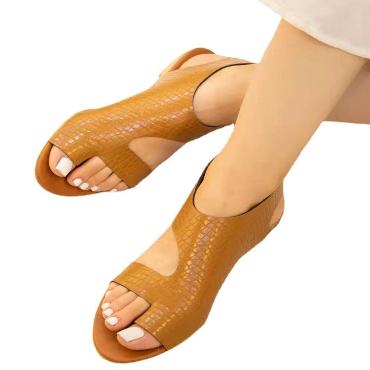 Women's Flip-toe Slip-on Roman Sandals