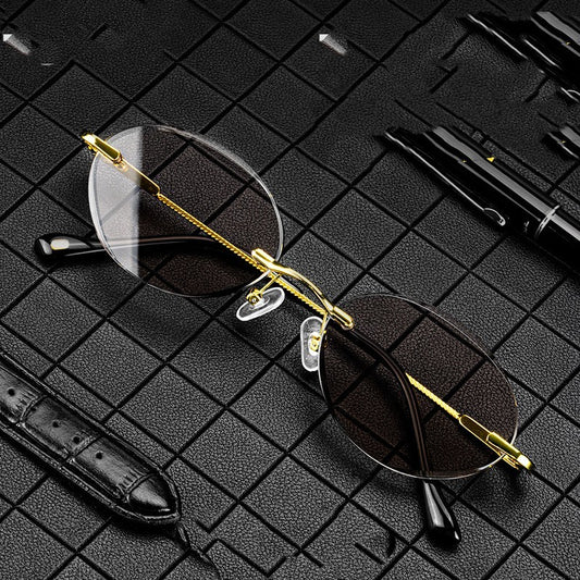 Red Leaf Crystal Glasses Frameless