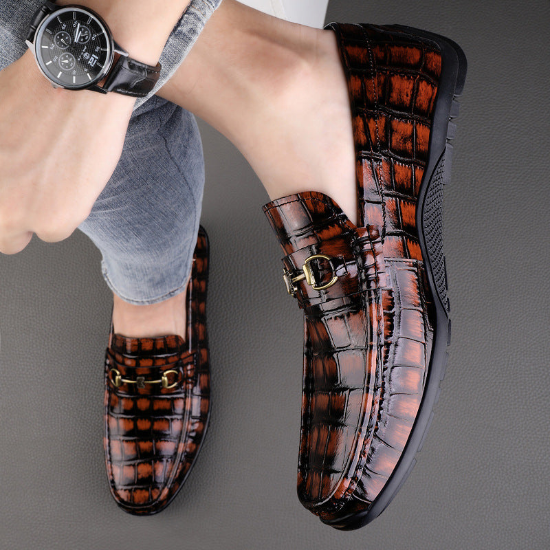 Business Casual Shoes Men's Foot Pedal