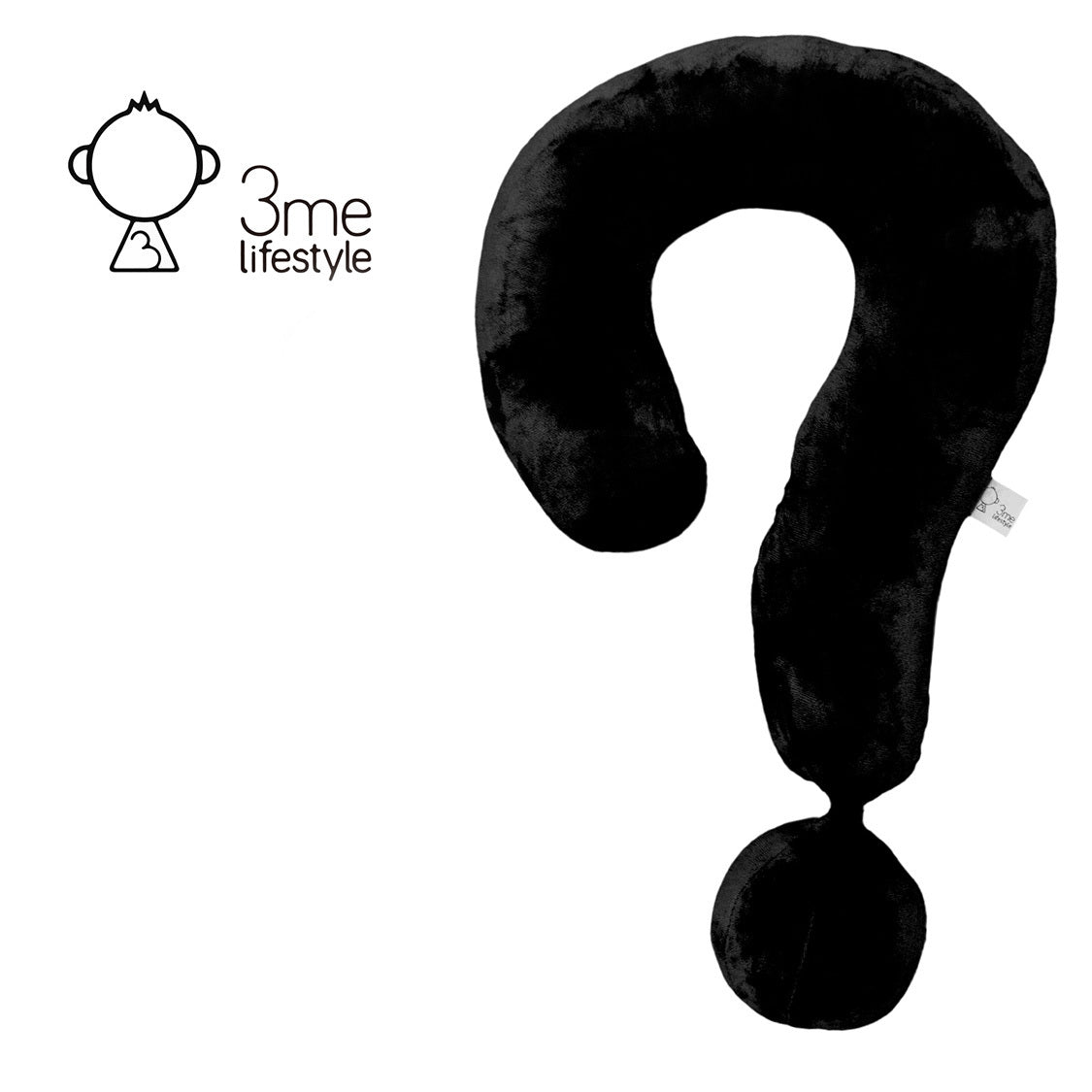 3me Lifestyle Portable Question Mark Pillow Memory Foam Travel Neck Pillows Ergonomic Neck Support Cushion For Sleeping Rest On Airplane Car Train And At Office And Home Use