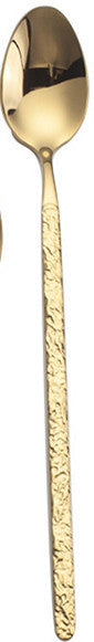 Golden cutlery steak knife and fork