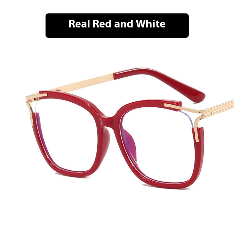 Square Cat Eye Hollow Glasses Frame