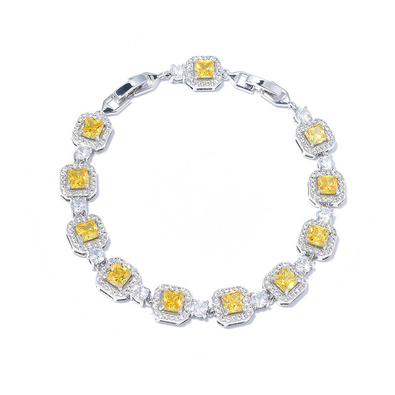 Adjustable Color Zircon Bracelet For Women