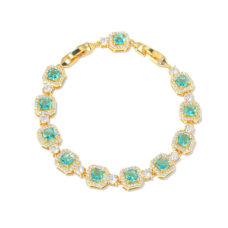 Adjustable Color Zircon Bracelet For Women