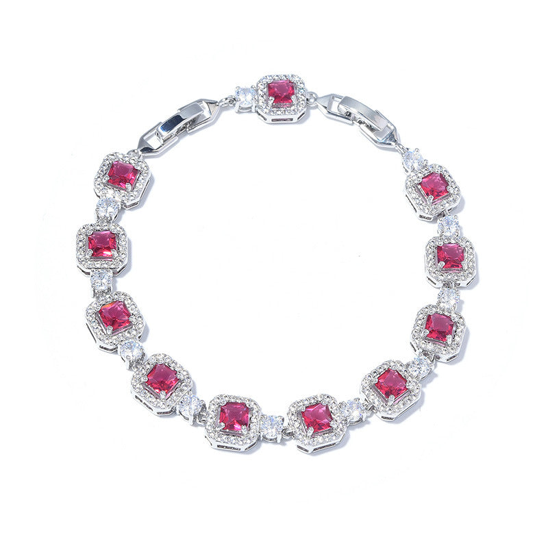 Adjustable Color Zircon Bracelet For Women