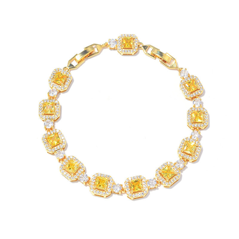 Adjustable Color Zircon Bracelet For Women