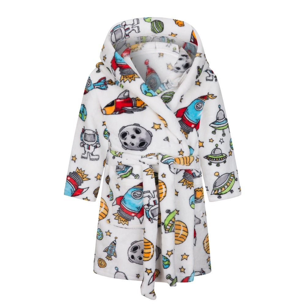 European And American Children's Bathrobes Flannel