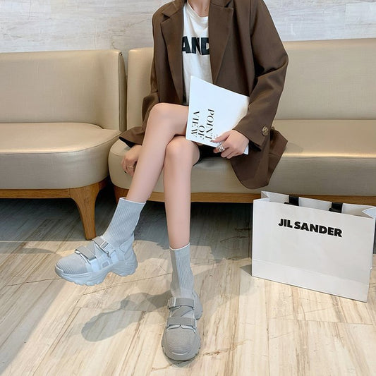 Women's Casual Elastic Functional Socks And Boots
