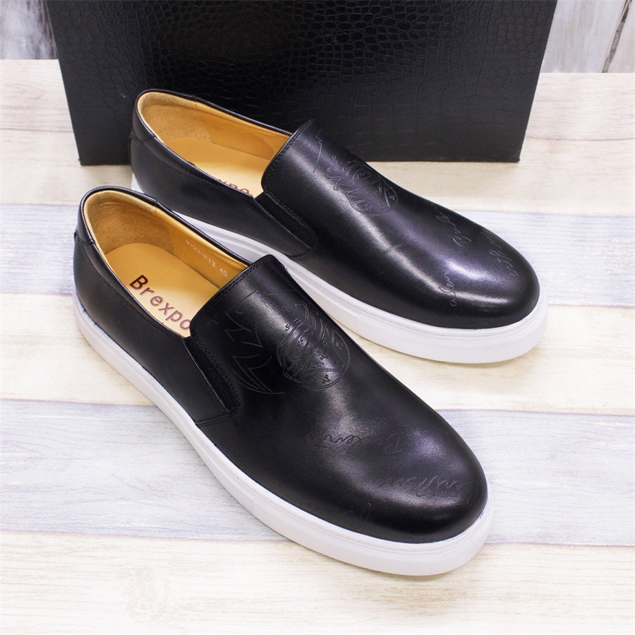 Men's Leather Fashionable Comfortable Casual Shoes