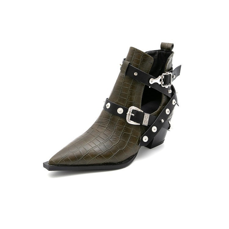 Women Thick Heeled Spring And Autumn Single Boots