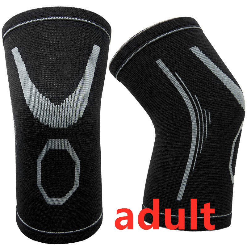 Knitted jacquard children's nylon knee pads