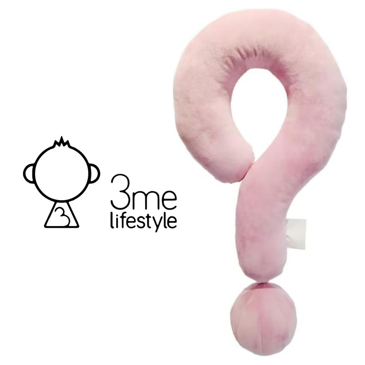 3me Lifestyle Portable Question Mark Pillow Memory Foam Travel Neck Pillows Ergonomic Neck Support Cushion For Sleeping Rest On Airplane Car Train And At Office And Home Use