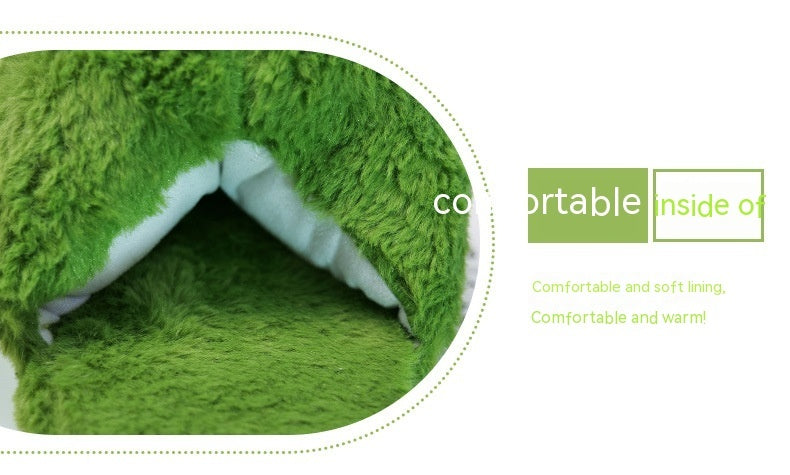 Cartoon Avocado Slippers Thickened Warm