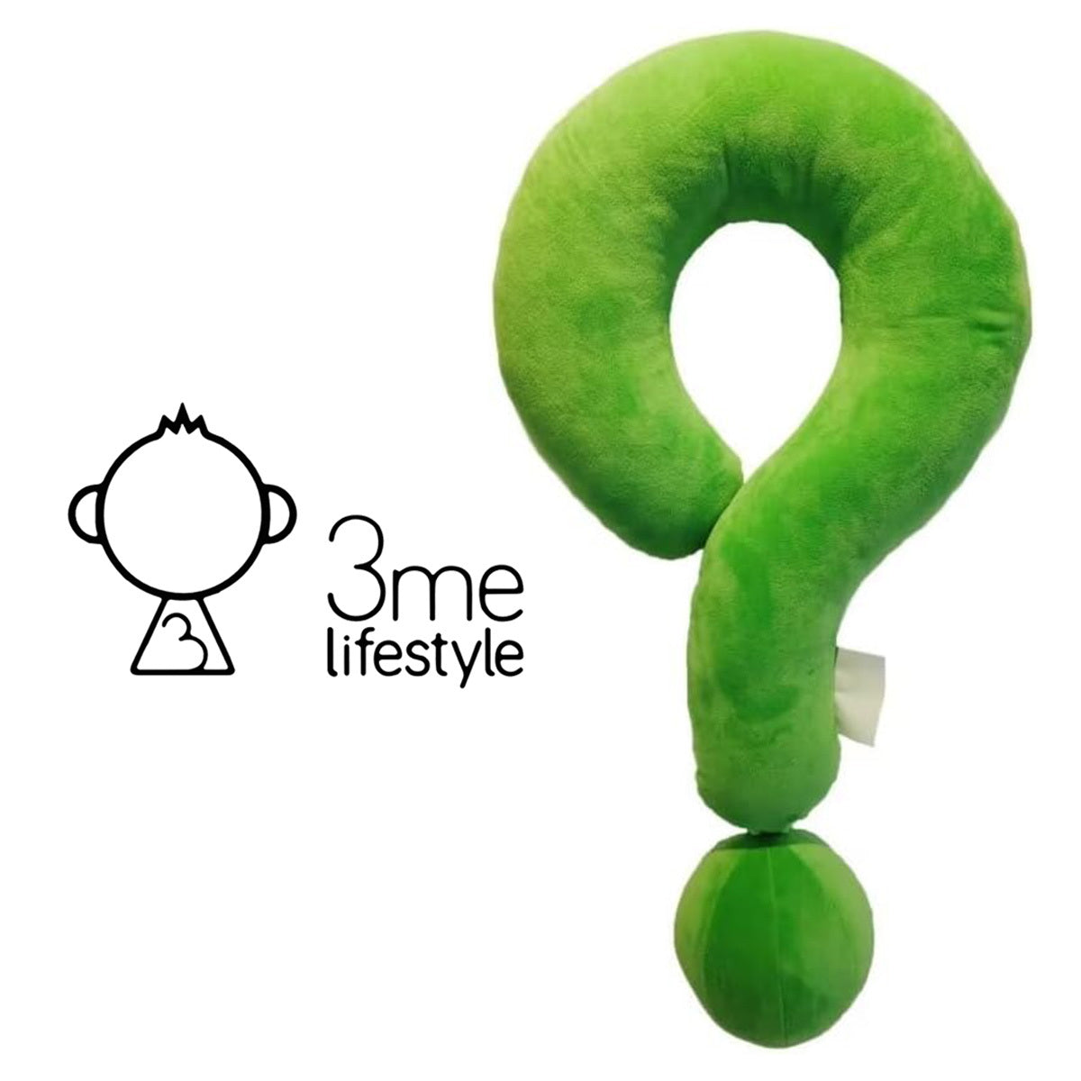 3me Lifestyle Portable Question Mark Pillow Memory Foam Travel Neck Pillows Ergonomic Neck Support Cushion For Sleeping Rest On Airplane Car Train And At Office And Home Use