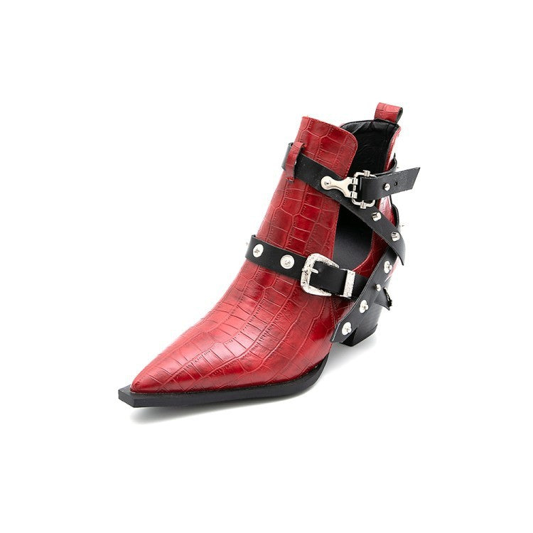 Women Thick Heeled Spring And Autumn Single Boots