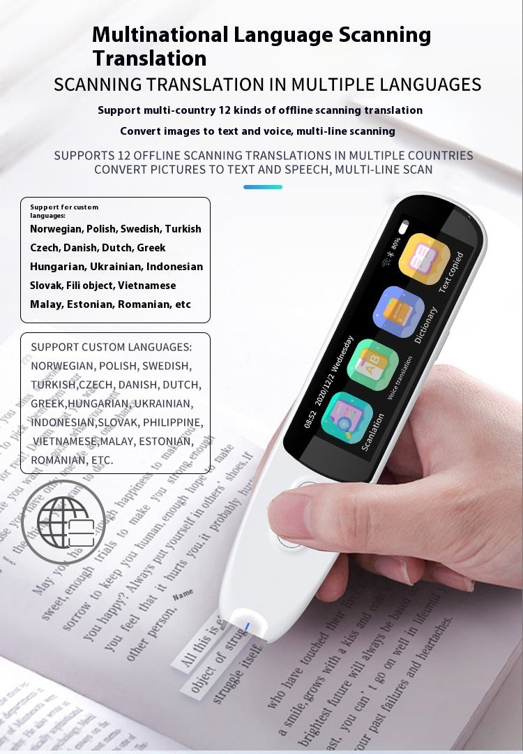 Scan Translation Pen Text Scan Reading Translating Machine