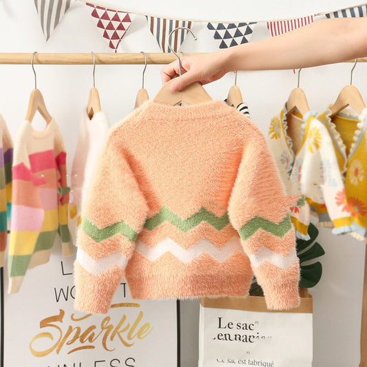 Boys Thick Knitted Round Neck Bottoming Shirt