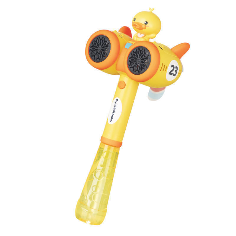 Yellow Duckling Electric Bubble Machine Children's Blowing Bubble Gun Men's And Women's Toys