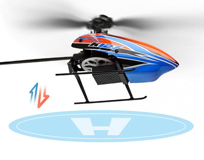 Four-way Single Propeller Aileronless Remote Control Helicopter With Air Pressure