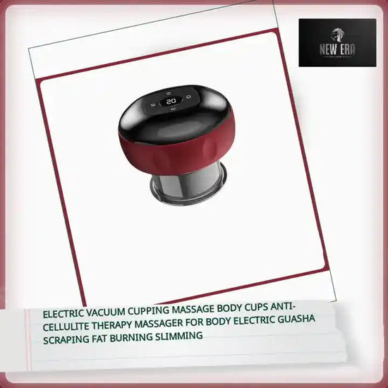 Electric Vacuum Cupping Massage Body Cups Anti-Cellulite Therapy Massager For Body Electric Guasha Scraping Fat Burning Slimming by@Outfy